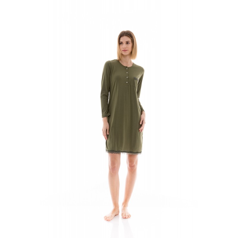 W1387 - Type - NIGHTGOWN SOLID FOREST- (W1387) W1387 - Type - NIGHTGOWN SOLID FOREST- (W1387)