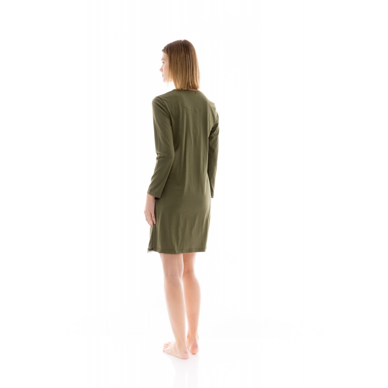 W1387 - Type - NIGHTGOWN SOLID FOREST- (W1387) W1387 - Type - NIGHTGOWN SOLID FOREST- (W1387)