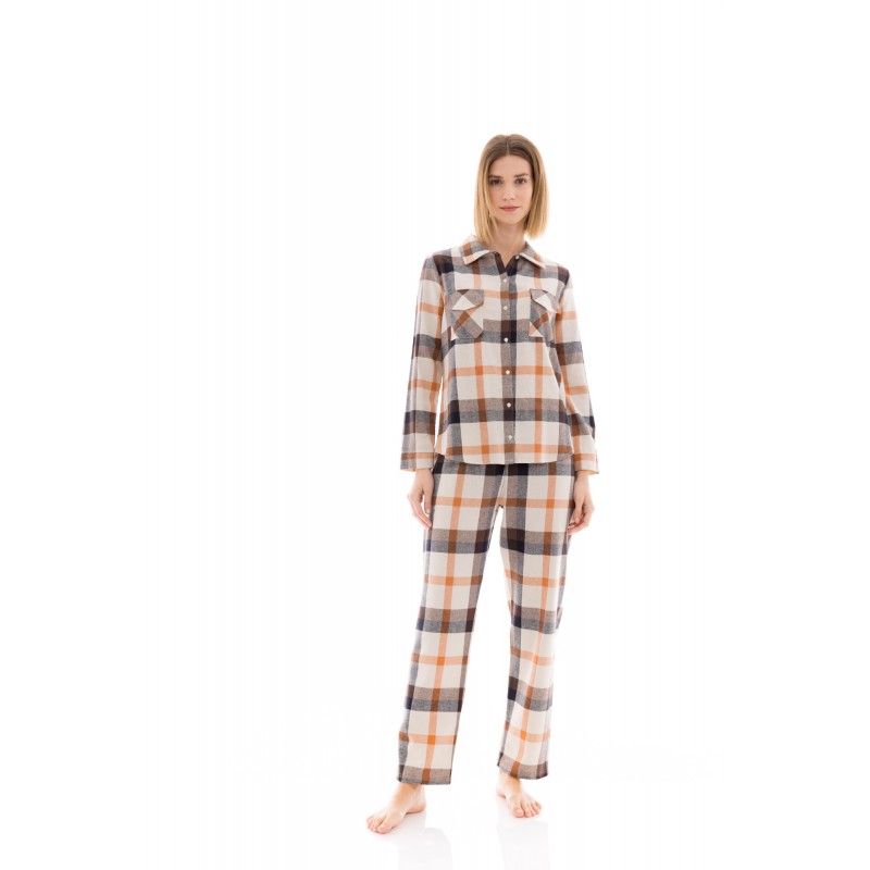 W1415 - Type - PYJAMA BUTTONED AUTUMN PLAID- (W1415) W1415 - Type - PYJAMA BUTTONED AUTUMN PLAID- (W1415)
