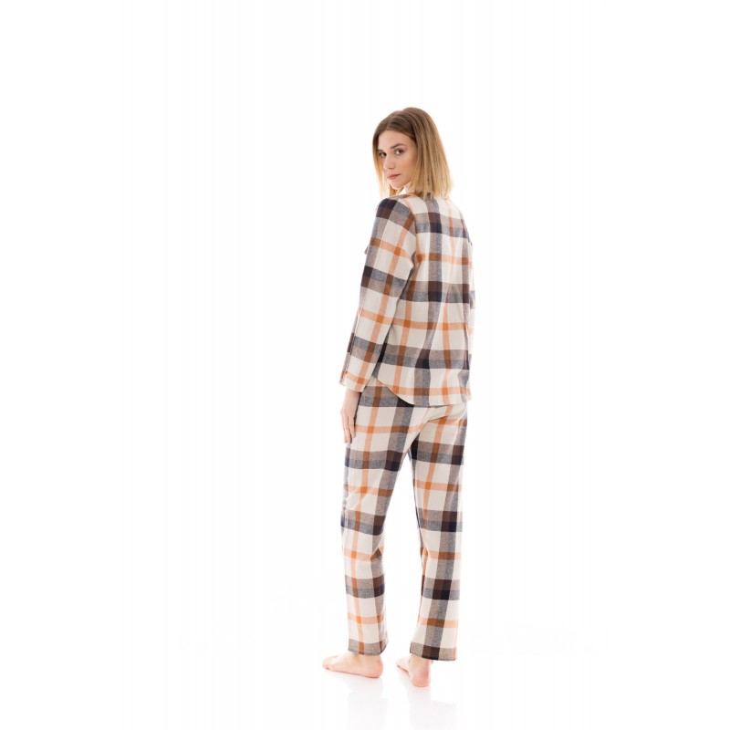 W1415 - Type - PYJAMA BUTTONED AUTUMN PLAID- (W1415) W1415 - Type - PYJAMA BUTTONED AUTUMN PLAID- (W1415)