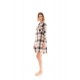 W1416 - Type - NIGHTGOWN BUTTONED AUTUMN PLAID- (W1416) W1416 - Type - NIGHTGOWN BUTTONED AUTUMN PLAID- (W1416)