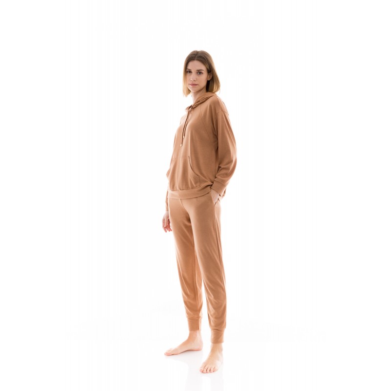 W1418 - Skin - HOMEWEAR SOLID SOFT HOOD JACQUARD- (W1418) W1418 - Skin - HOMEWEAR SOLID SOFT HOOD JACQUARD- (W1418)