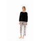 W1421 - Black - PYJAMA BEIGE -BLACK PLAID- (W1421) W1421 - Black - PYJAMA BEIGE -BLACK PLAID- (W1421)