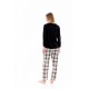 W1421 - Black - PYJAMA BEIGE -BLACK PLAID- (W1421) W1421 - Black - PYJAMA BEIGE -BLACK PLAID- (W1421)