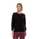 W1427 - Black - PYJAMA RED-BLACK PLAID- (W1427) W1427 - Black - PYJAMA RED-BLACK PLAID- (W1427)