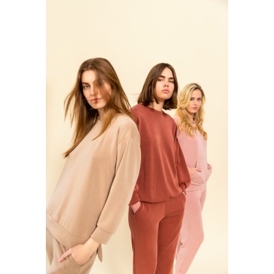 W1430 - Earth Red - HOMEWEAR SOFT STRETCH- (W1430)