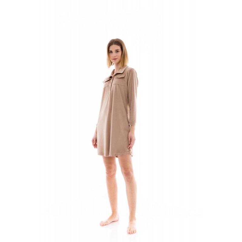 W1436 - Skin - NIGHTGOWN SOFT VELVET- (W1436) W1436 - Skin - NIGHTGOWN SOFT VELVET- (W1436)
