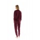 W1438 - Bordo - PYJAMA SOFT VELVET- (W1438) W1438 - Bordo - PYJAMA SOFT VELVET- (W1438)