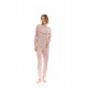 W1444 - Baby Pink - PYJAMA VELVET STRIPE- (W1444) W1444 - Baby Pink - PYJAMA VELVET STRIPE- (W1444)