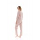 W1444 - Baby Pink - PYJAMA VELVET STRIPE- (W1444) W1444 - Baby Pink - PYJAMA VELVET STRIPE- (W1444)