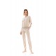W1473 - Skin - TRUCKSUIT BOMBER VELVET BEIGE STRIPE- (W1473) W1473 - Skin - TRUCKSUIT BOMBER VELVET BEIGE STRIPE- (W1473)