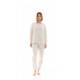 W1476 - White - PYJAMA FLEECE FLUFFY- (W1476) W1476 - White - PYJAMA FLEECE FLUFFY- (W1476)