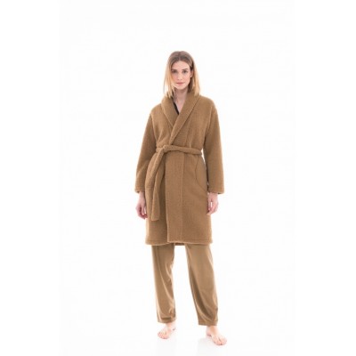 W1480 - Skin - ROBE LONG  FLEECE FLUFFY- (W1480)
