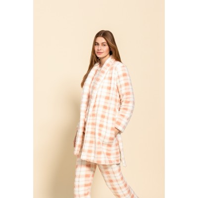W1484 - Type - ROBE FLEECE PLAID- (W1484)