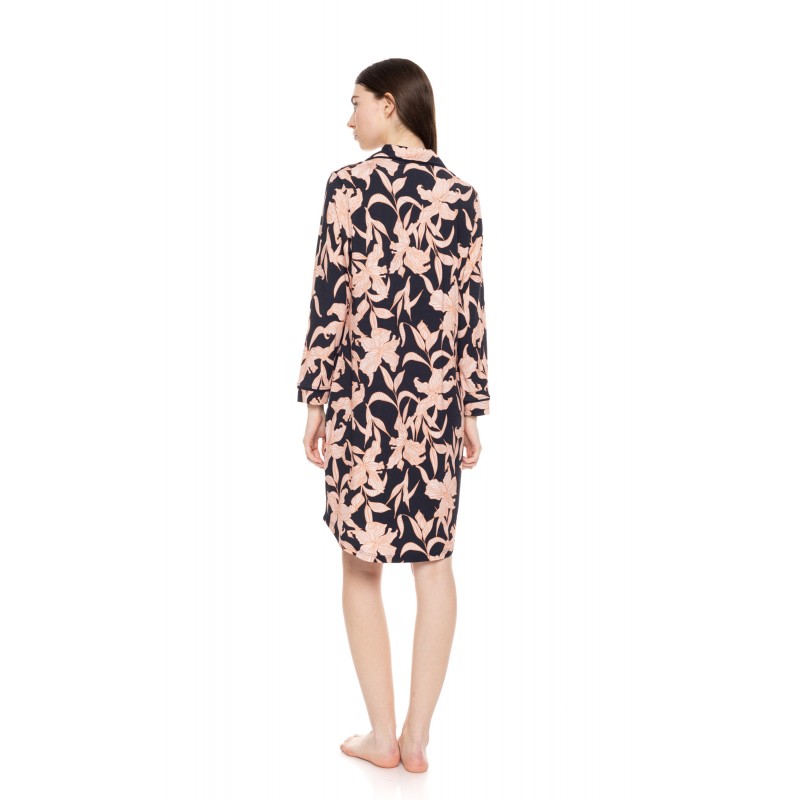 W1508 - Type - NIGHTGOWN BUTTONED ORANGE LEAF- (W1508) W1508 - Type - NIGHTGOWN BUTTONED ORANGE LEAF- (W1508)
