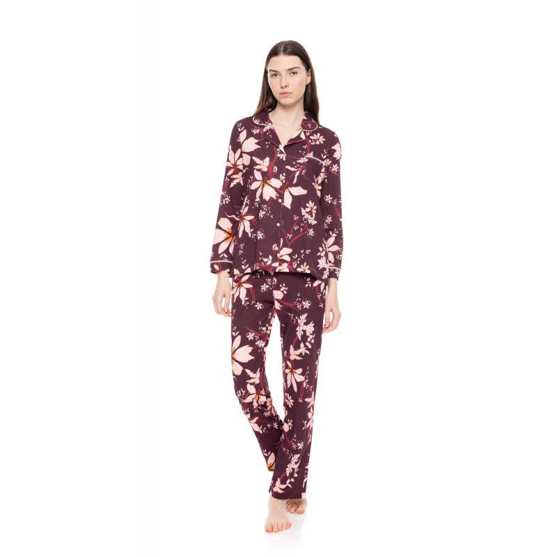 W1540 - Type - PYJAMA BUTTONED MAGENDA FLOWER- (W1540) W1540 - Type - PYJAMA BUTTONED MAGENDA FLOWER- (W1540)
