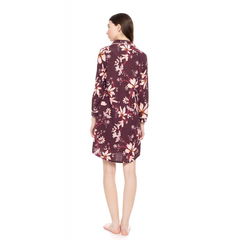 W1541 - Type - NIGHTGOWN BUTTONED MAGENDA FLOWER- (W1541) W1541 - Type - NIGHTGOWN BUTTONED MAGENDA FLOWER- (W1541)