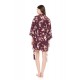 W1542 - Type - NIGHTGOWN SET 2 PCS MAGENDA FLOWER- (W1542) W1542 - Type - NIGHTGOWN SET 2 PCS MAGENDA FLOWER- (W1542)