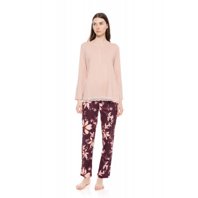 W1543 - Type - PYJAMA MAGENDA FLOWER- (W1543)
