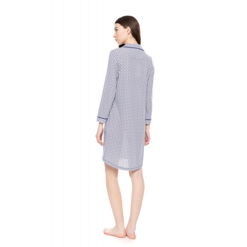 W1552 - Type - NIGHTGWON BUTTONED GEO LOVERS- (W1552) W1552 - Type - NIGHTGWON BUTTONED GEO LOVERS- (W1552)