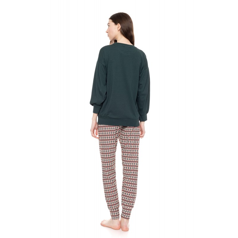 W1558 - Type - PYJAMA FOREST GREEN GEO- (W1558) W1558 - Type - PYJAMA FOREST GREEN GEO- (W1558)