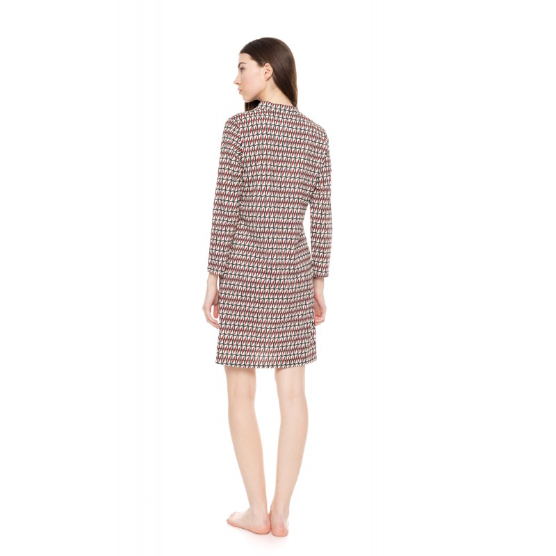 W1562 - Type - NIGHTGOWN FOREST GREEN GEO- (W1562) W1562 - Type - NIGHTGOWN FOREST GREEN GEO- (W1562)