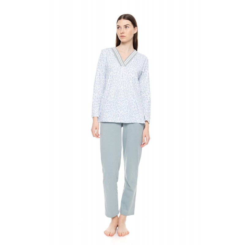 W1581 - Type - PYJAMA V AQUA LEO- (W1581) W1581 - Type - PYJAMA V AQUA LEO- (W1581)