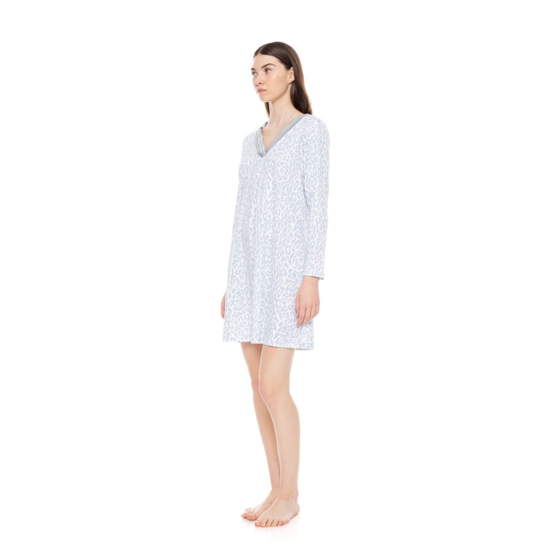 W1582 - Type - NIGHTGOWN V AQUA LEO- (W1582) W1582 - Type - NIGHTGOWN V AQUA LEO- (W1582)