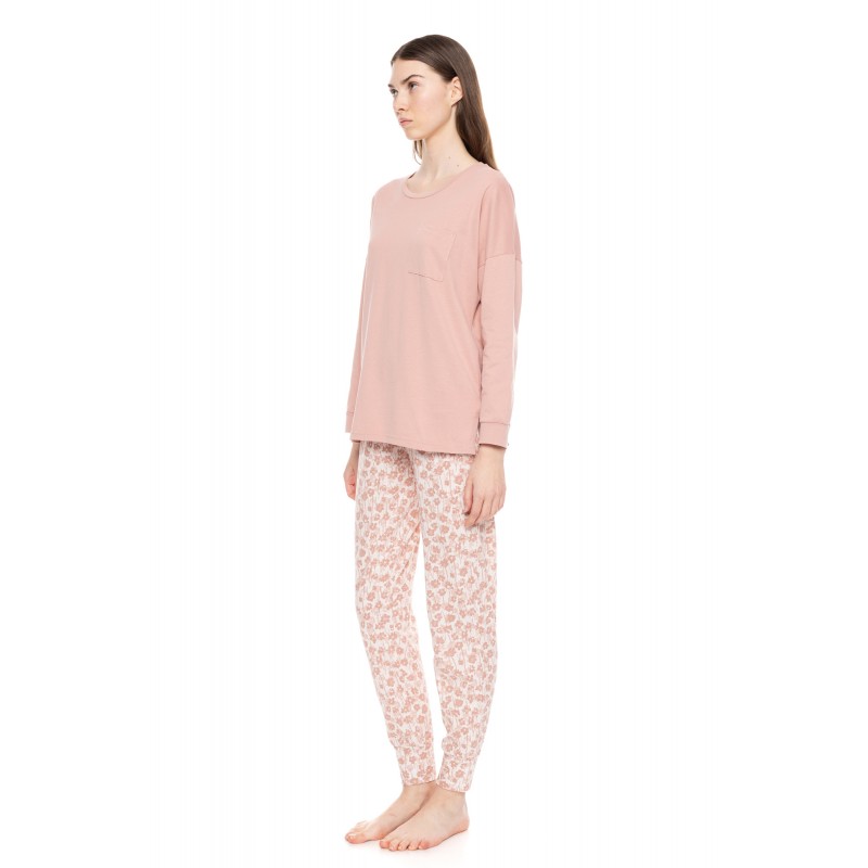 W1592 - Type - PYJAMA PINK FLOWER- (W1592) W1592 - Type - PYJAMA PINK FLOWER- (W1592)