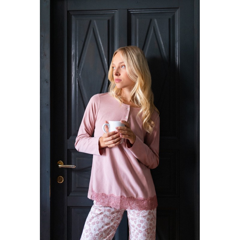 W1594 - Type - PYJAMA PINK FLOWER- (W1594) W1594 - Type - PYJAMA PINK FLOWER- (W1594)