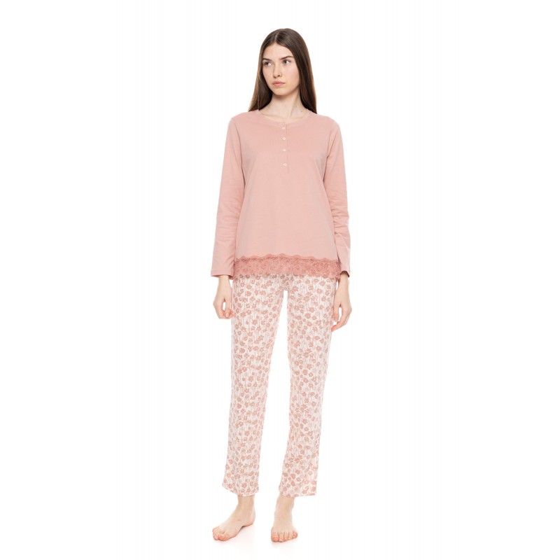 W1594 - Type - PYJAMA PINK FLOWER- (W1594) W1594 - Type - PYJAMA PINK FLOWER- (W1594)