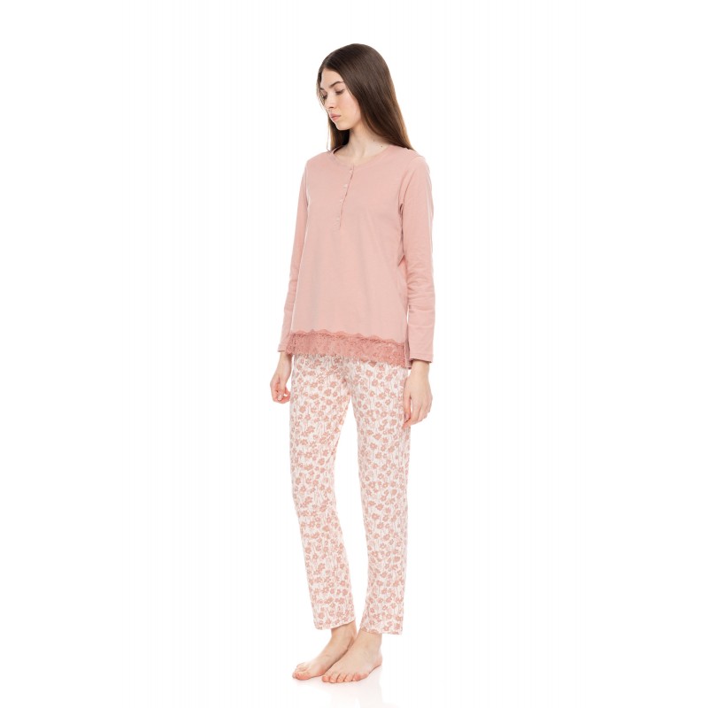 W1594 - Type - PYJAMA PINK FLOWER- (W1594) W1594 - Type - PYJAMA PINK FLOWER- (W1594)