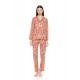 W1603 - Type - PYJAMA BUTTONED SOFT PINK LEOPARD- (W1603) W1603 - Type - PYJAMA BUTTONED SOFT PINK LEOPARD- (W1603)