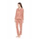W1603 - Type - PYJAMA BUTTONED SOFT PINK LEOPARD- (W1603) W1603 - Type - PYJAMA BUTTONED SOFT PINK LEOPARD- (W1603)