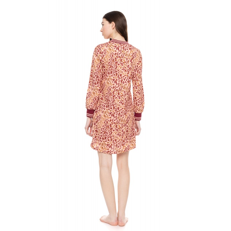 W1605 - Type - NIGHTGOWN SOFT PINK LEOPARD- (W1605) W1605 - Type - NIGHTGOWN SOFT PINK LEOPARD- (W1605)
