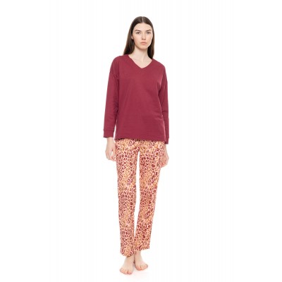W1608 - Type - PYJAMA V SOFT PINK LEOPARD- (W1608)