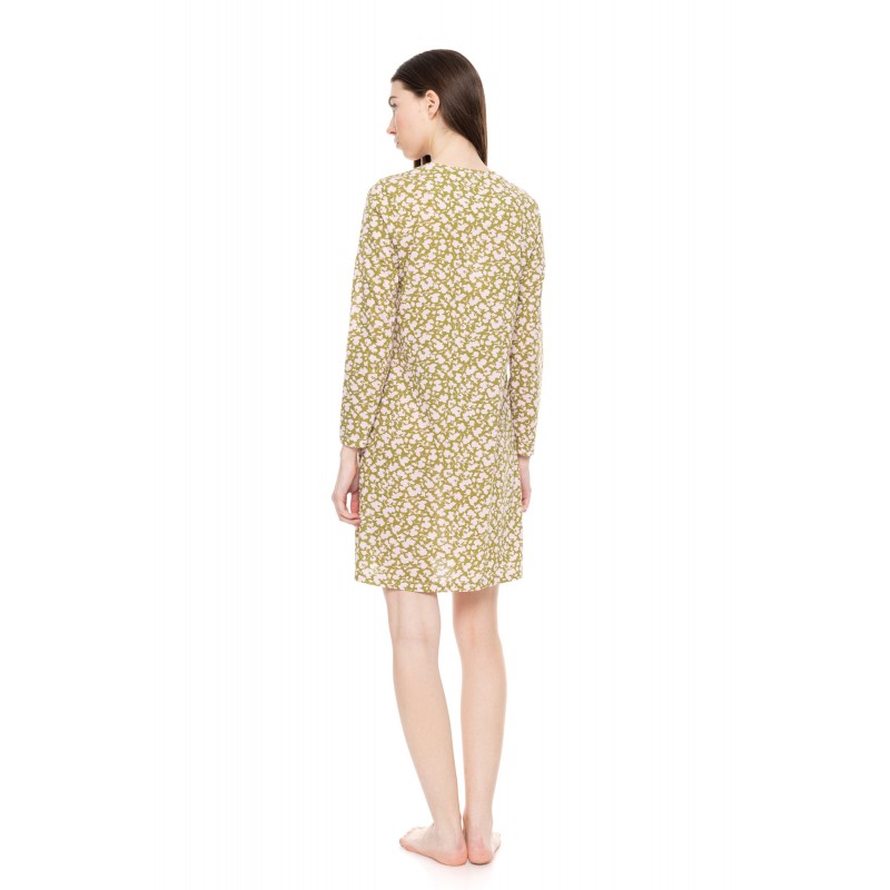 W1614 - Type - NIGHTGOWN GREEN BLOSSOM- (W1614) W1614 - Type - NIGHTGOWN GREEN BLOSSOM- (W1614)