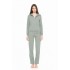 W1648 - Aqua - HOMEWEAR ZIPPER SOFT SOLID- (W1648)