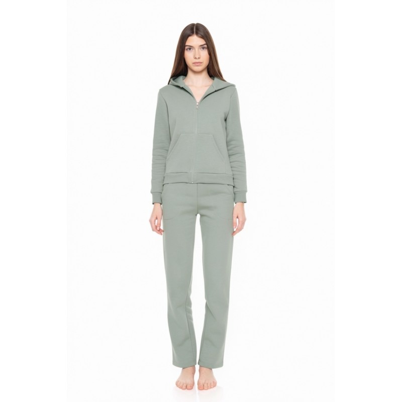 W1648 - Aqua - HOMEWEAR ZIPPER SOFT SOLID- (W1648) W1648 - Aqua - HOMEWEAR ZIPPER SOFT SOLID- (W1648)