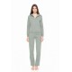 W1648 - Aqua - HOMEWEAR ZIPPER SOFT SOLID- (W1648) W1648 - Aqua - HOMEWEAR ZIPPER SOFT SOLID- (W1648)