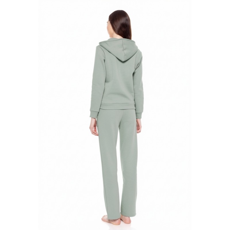W1648 - Aqua - HOMEWEAR ZIPPER SOFT SOLID- (W1648) W1648 - Aqua - HOMEWEAR ZIPPER SOFT SOLID- (W1648)