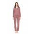 W1648 - Earth Red - HOMEWEAR ZIPPER SOFT SOLID- (W1648)