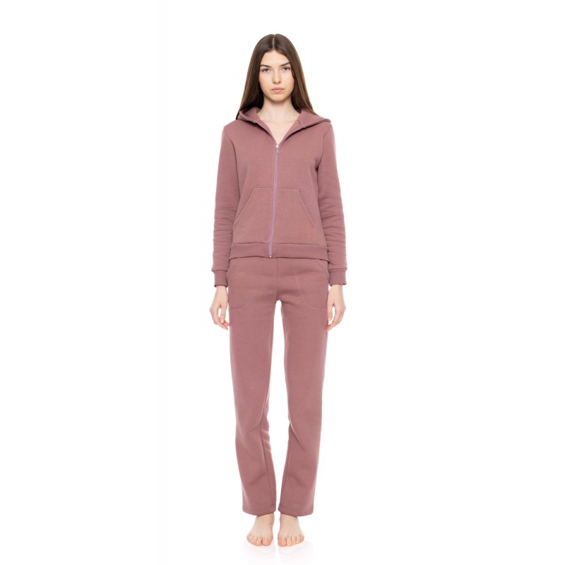 W1648 - Earth Red - HOMEWEAR ZIPPER SOFT SOLID- (W1648) W1648 - Earth Red - HOMEWEAR ZIPPER SOFT SOLID- (W1648)