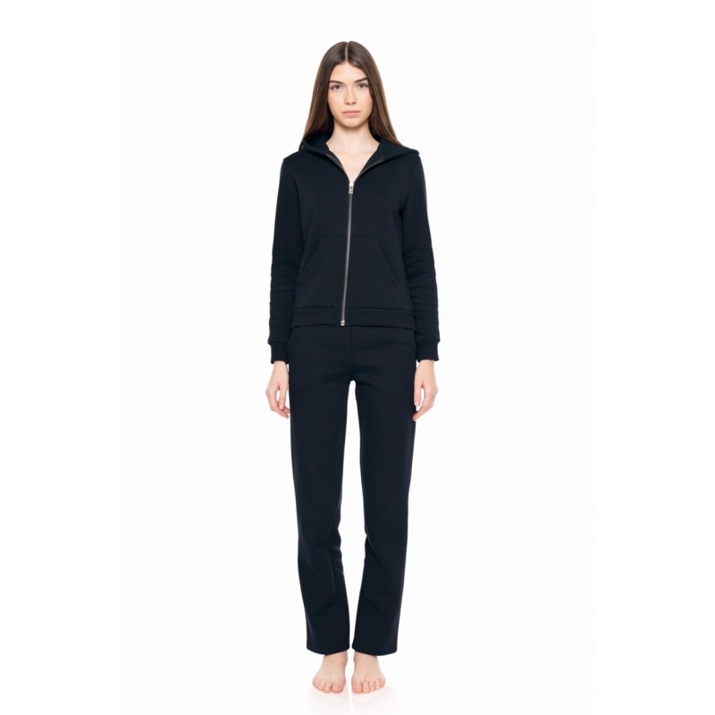 W1648 - Yacht Blue - HOMEWEAR ZIPPER SOFT SOLID- (W1648) W1648 - Yacht Blue - HOMEWEAR ZIPPER SOFT SOLID- (W1648)