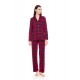 W1651 - Type - PYJAMA BUTTONED JACQUARD RED PLAID- (W1651) W1651 - Type - PYJAMA BUTTONED JACQUARD RED PLAID- (W1651)