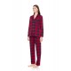 W1651 - Type - PYJAMA BUTTONED JACQUARD RED PLAID- (W1651) W1651 - Type - PYJAMA BUTTONED JACQUARD RED PLAID- (W1651)