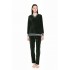 W1659 - Dark Green - HOMEWEAR V VELVET DETAIL- (W1659)