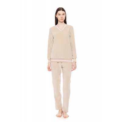W1659 - Skin - HOMEWEAR V VELVET DETAIL- (W1659)