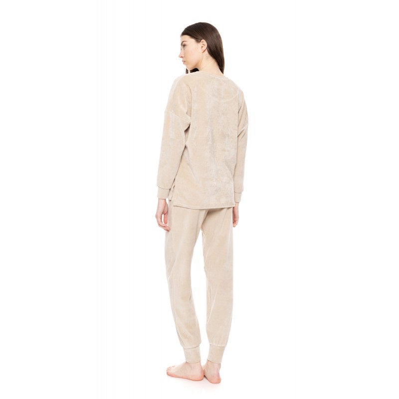 W1664 - Skin - HOMEWEAR VELVET STRIPE- (W1664) W1664 - Skin - HOMEWEAR VELVET STRIPE- (W1664)