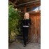 W1668 - Black - TRUCKSUIT VELVET BLACK STRIPE- (W1668)